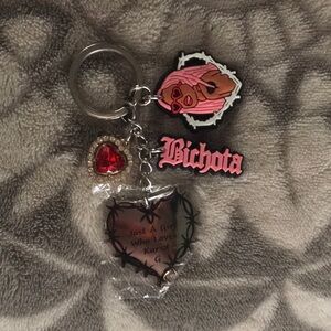 KAROL G (La Bichota) Heart Charm Keychain . *comes with Box*